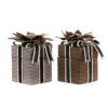 J 61574 Country Houndstooth Giftbox Brown.