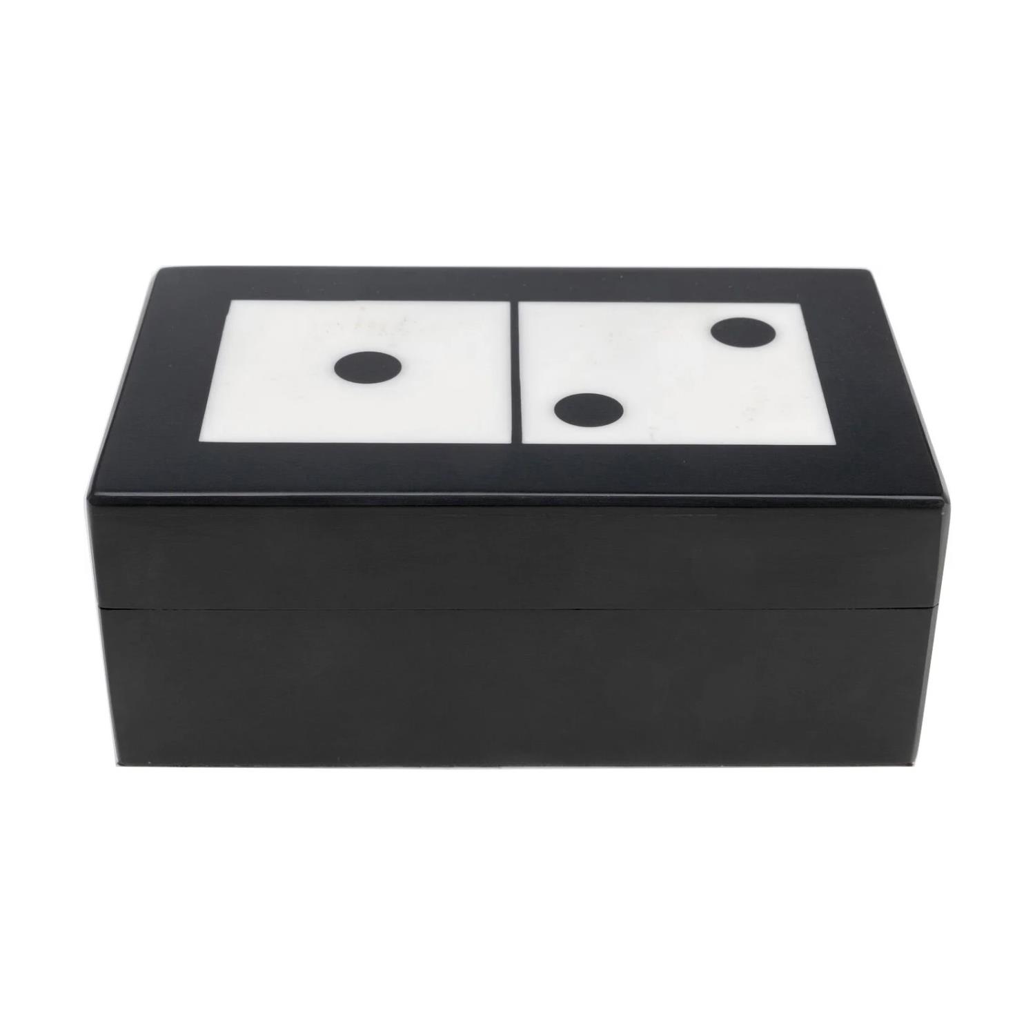 Deco Object Dominos Black/ White 14c5cm 53961