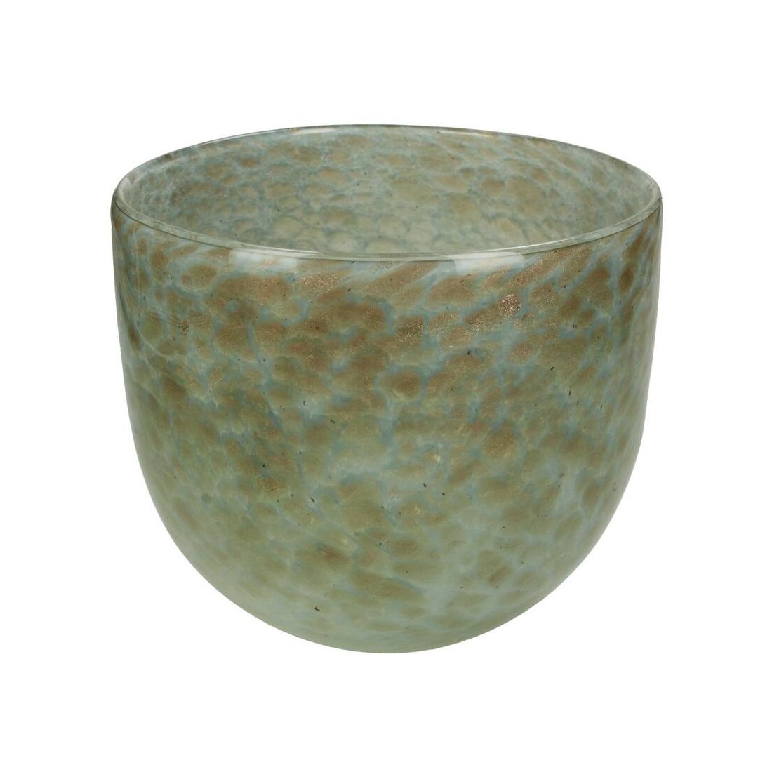 Vase Glass Gray 18x17,5cm Xet-9037