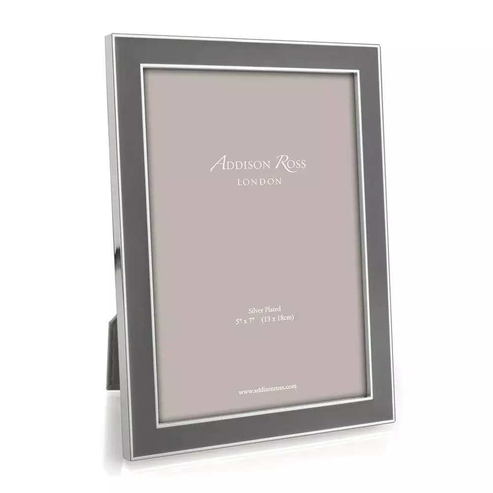 Addison Ross Frame Taupe Enamel/ Silver 13X18cm FR0676