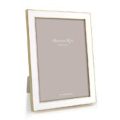 Addison Ross Frame Enamel White /Gold 10x15cm FR0957