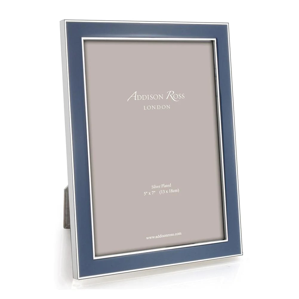 Addison Ross Frame Enamel Denim/Silver 10x15cm Fr1049