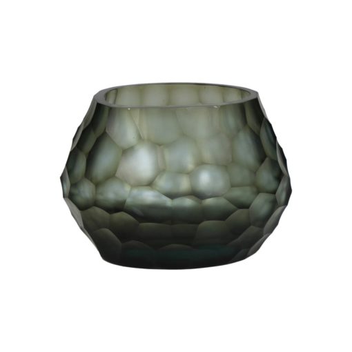 Candle Holder Glass 11x11x8,5cm kal-1331