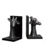 Old Bronze Girafe Bookends set/2 31706