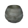 Candle Holder Glass Grey 10x10h9cm kal-1329
