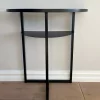 Half Moon Table Black Oak 70XH76CM