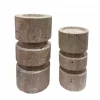Travertine Marble Candle Holder Matera 10xh20cm 660-451