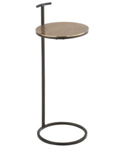 Sidetable Gold Top Black Legs 25,5xh65,5cm 28815