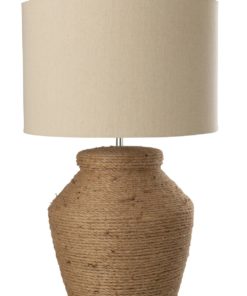 Lamp&Shade Ceramic/Linen 40x6h60cm 31394