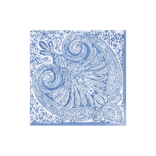 Napkin Blue Paisley 16970c