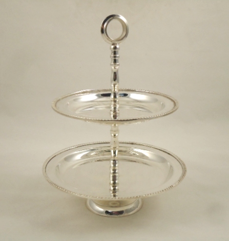 Dispenser Two Rack Silver Plated H21cm 510-342