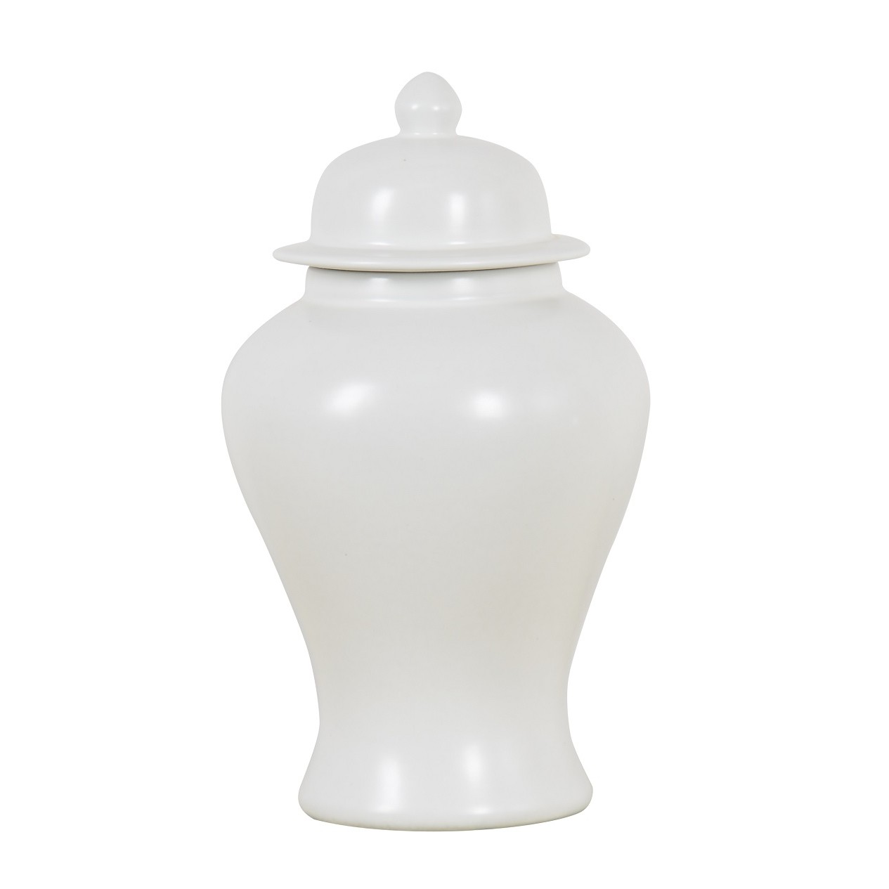 Jar Porcelain White Matt h56cm 155-567