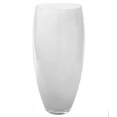 Africa Glass Vase White 14xH28cm 115284