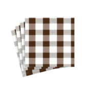 Napkin Chocolate Gingham 17074c
