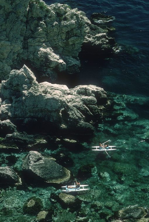 Getty. Rowing Off Sicily By Slim Aarons 51x76cm