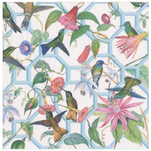 Napkin Hummingbird Trellis 15110d