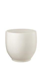 Flowerpot Ceramic White L 39xH37cm 34071
