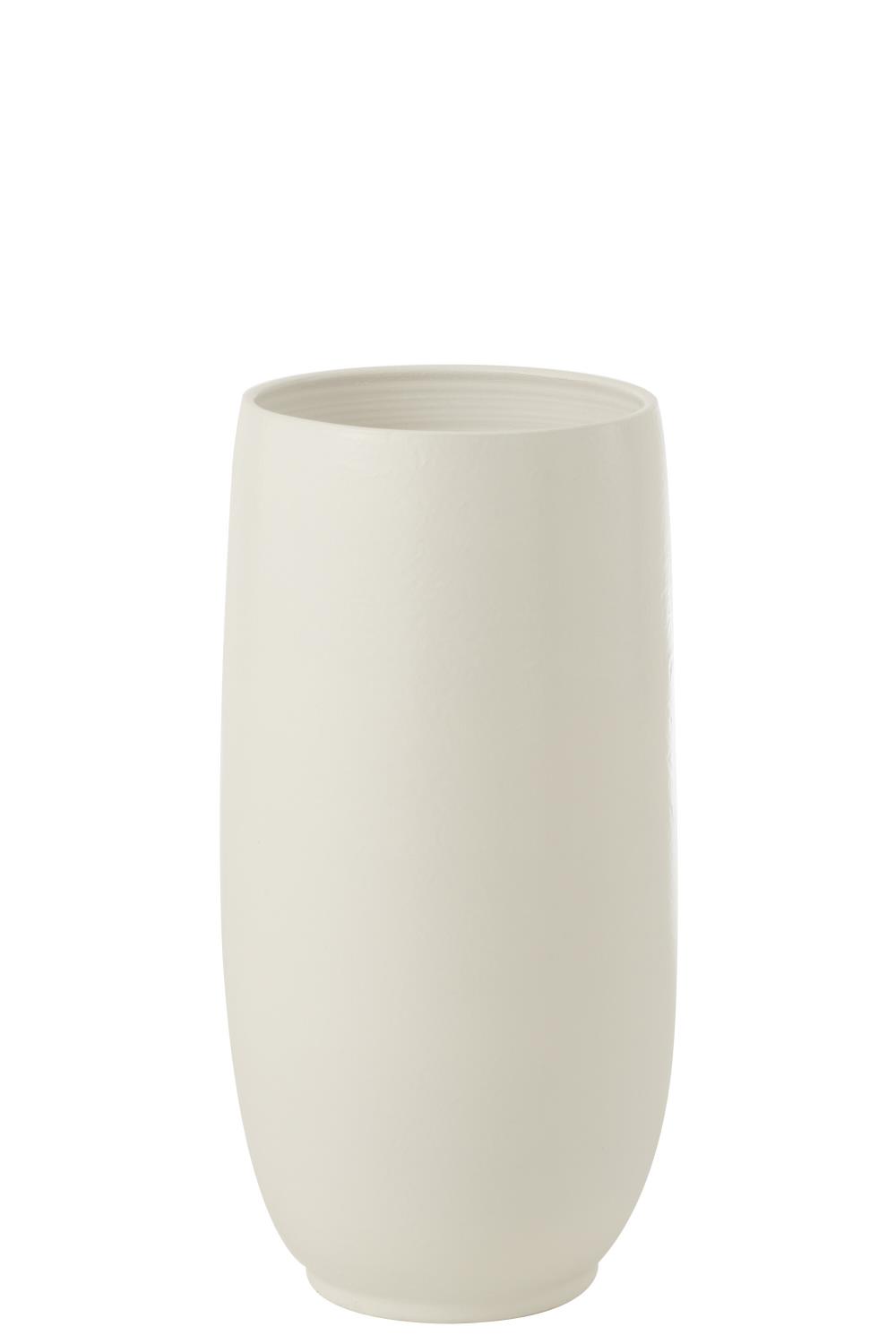 Vase Ceramic White S 31xH71cm 34073
