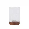 Bath Glass Wood Thootbrush Holder Ba 72023