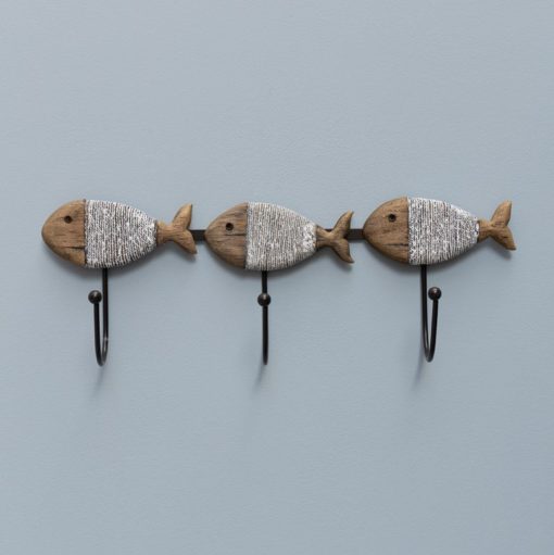 Small Coatrack With Wrapped up Fishes 34796