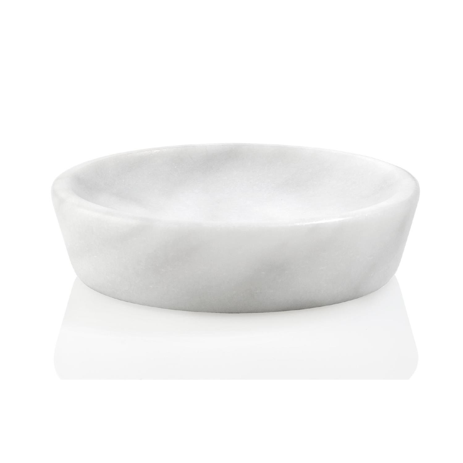 White Marble Soap Dish Ba 65041