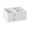 White Marble Effect Organizer 21x15x9 AX21049