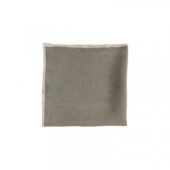 Lintøyserviett Med Kanting Natur/Beige 40x40cm