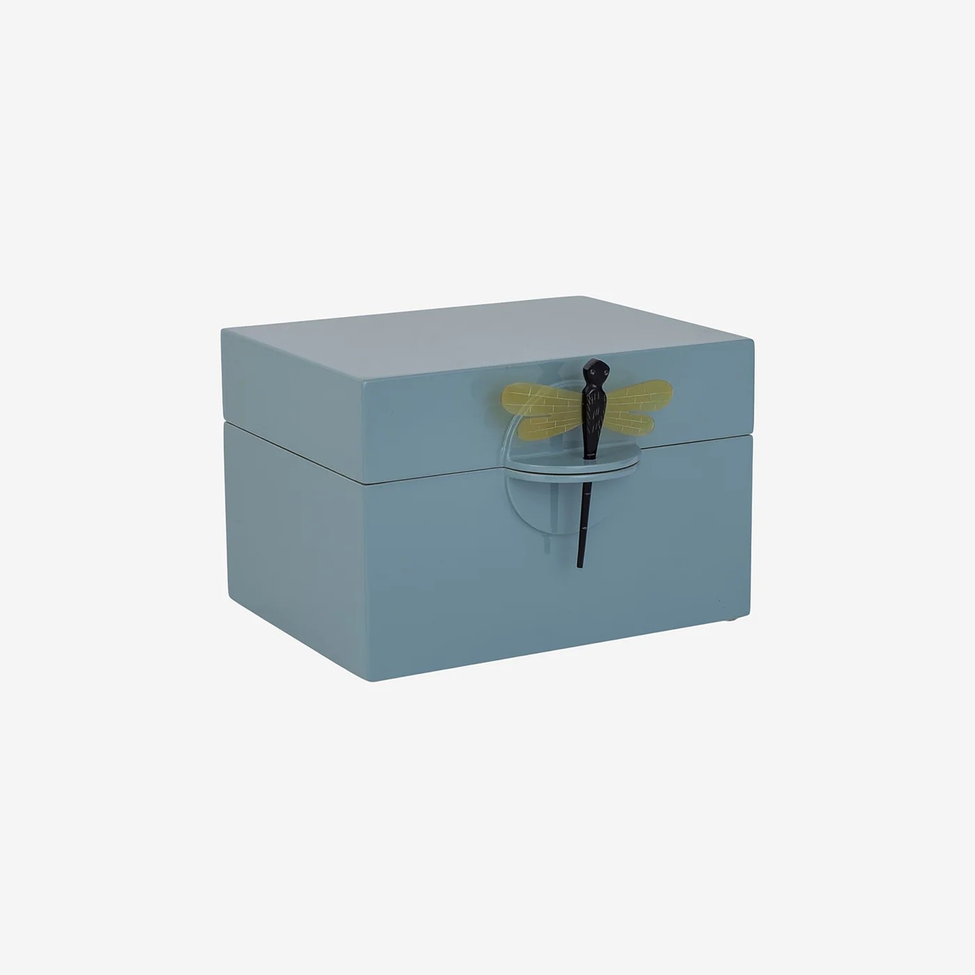 Box With Dragonfly B Petrol Blue La3507