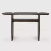 Console Varnished Mahogany Dark Brown 130x40xh75cm 35009