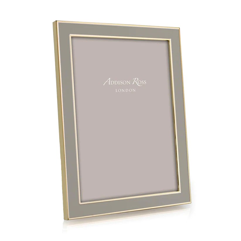 Addison Ross Frame Enamel Taupe/Gold 13x18cm Fr1351