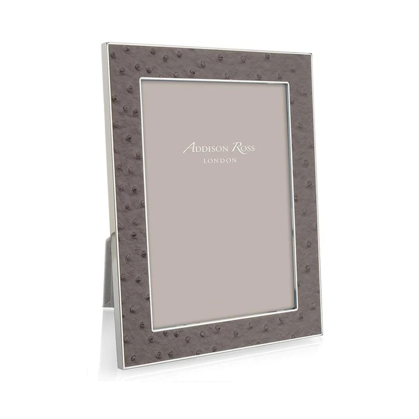 Addison Ross Photoframe Ostrich Urban Silver 10x15cm Fr1558