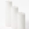 Cylinder Candle White 8,6x15cm C20801
