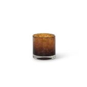 Thick Votive Cylinder Glass Cognac 8,5x8,5cm dcg1070c