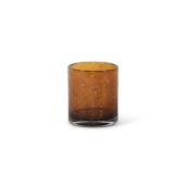 Thick Votive Cylinder Glass Cognac 11x12cm dcg113c