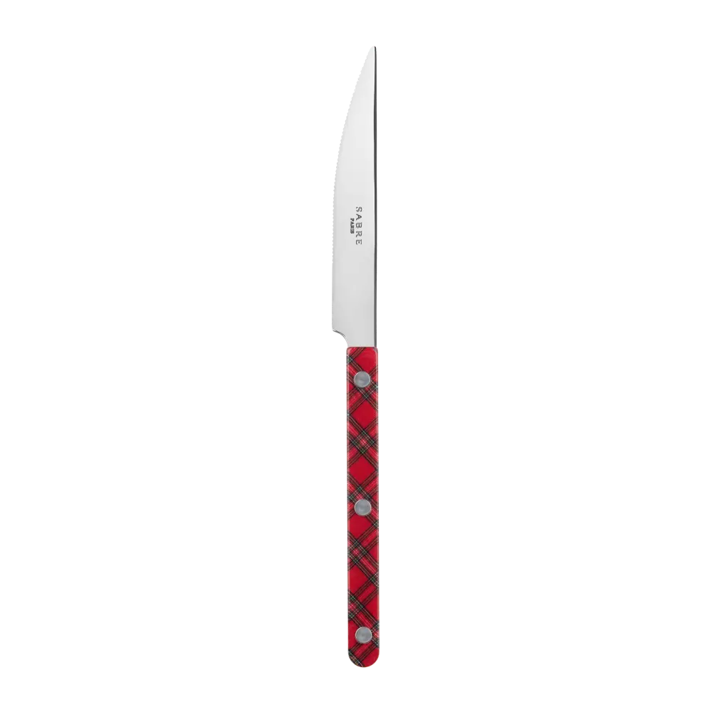 Sabre Paris Bistrot Tartan Red Kniv
