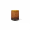 Thick Votive Cylinder Glass Cognac 11x12cm dcg113c