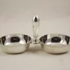 Peanut Dish 2 Compells Silverplated 20cm 510-365