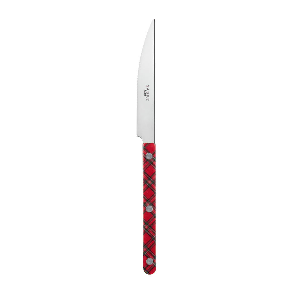 Sabre Paris Bistrot Tartan Red Kniv