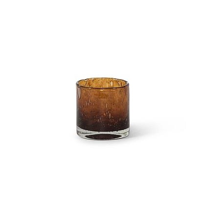 Thick Votive Cylinder Glass Cognac 8,5x8,5cm dcg1070c
