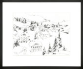 Drawing Chalet Climb 47x57cm X 406
