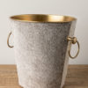 Ice Bucket With Cow Hide 32907