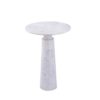 Laurie White Marble Side Table 718434