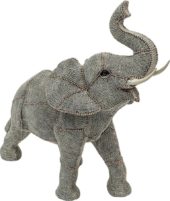 Deco Figurine Walking Elephant Pearls Small 52675