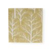 Napkin Gold White Winter Trees 17670L