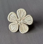 Napkin Ring Flower Natural