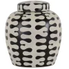 Pot W/ Lid White&Black "Capri" 21xh22cm 155-603