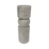 Candleholder Brown Marble 9xh30cm 610-314