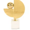 Circle Decor W / Ball On Marble Base 670-302