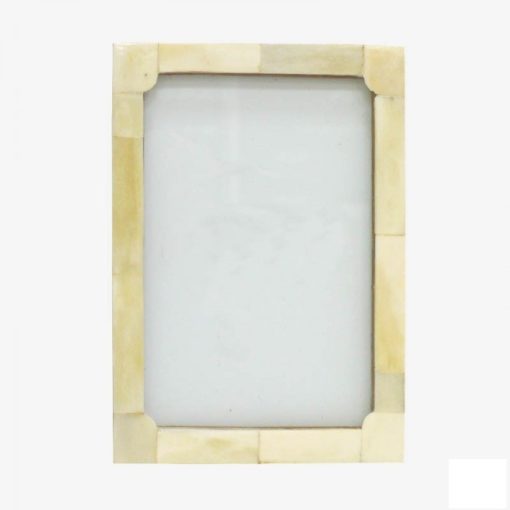 White Narrow Bone Frame 10x15cm 0372023