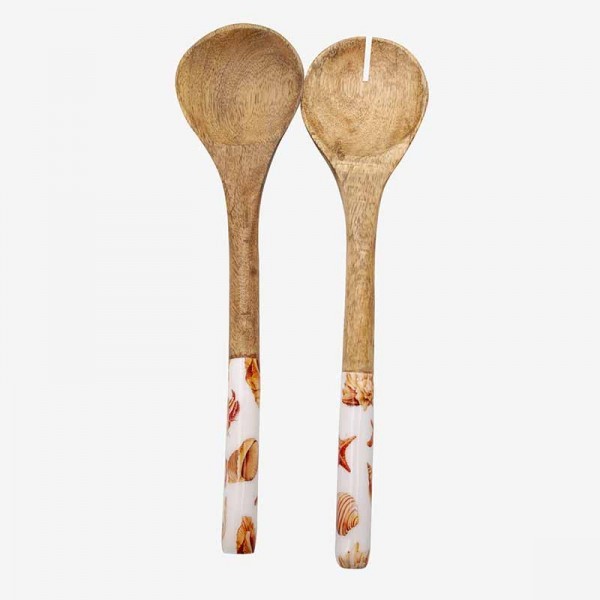 Wooden Cutlery Orange Marine Snails 3271904